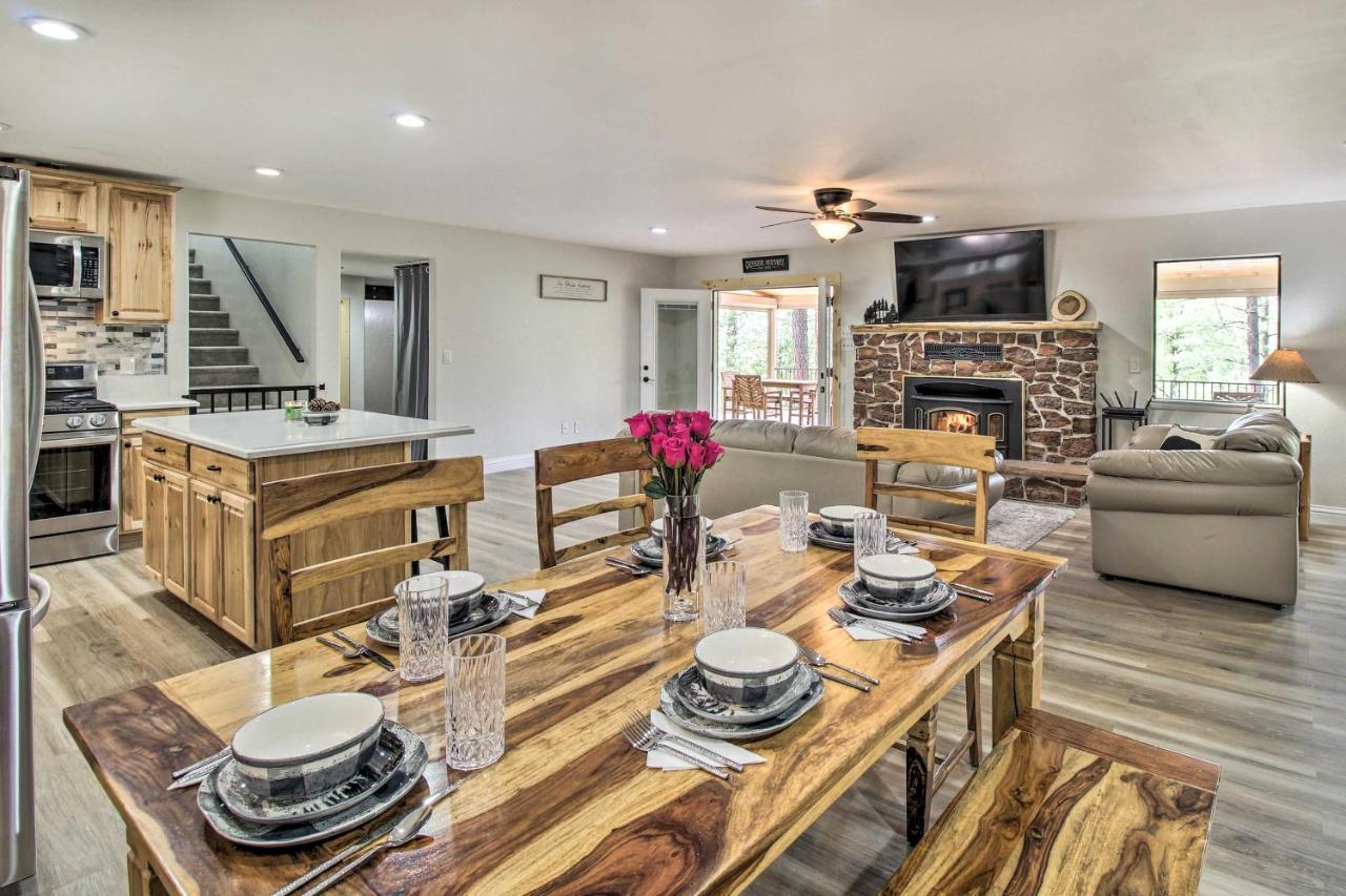 Pinetop Creekside Cabin Secret Game Room! Exterior foto